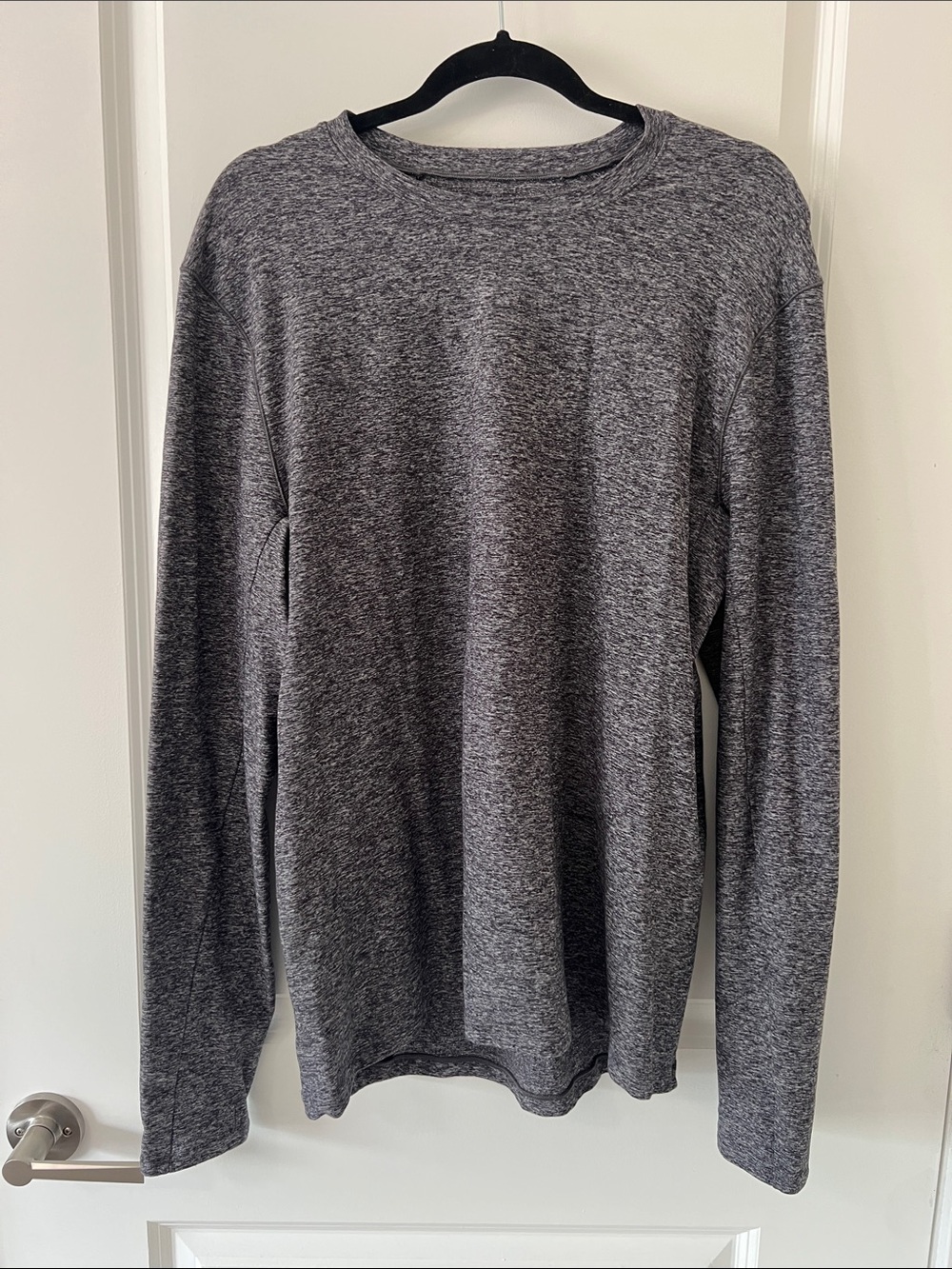 Lululemon Gray Heather Long-Sleeve Sweater - Classic Crewneck